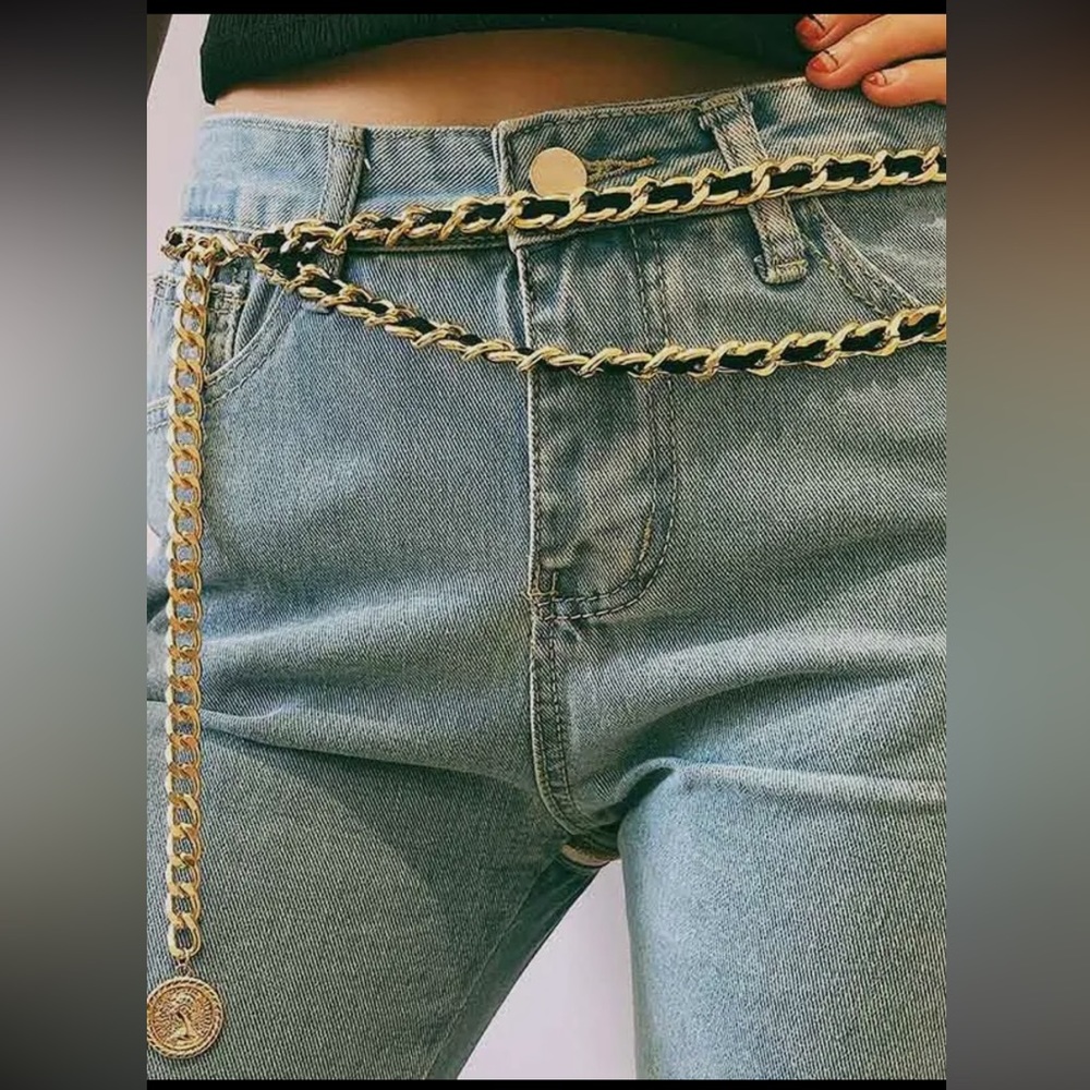 Fabulous Vintage Fashion Geometry Waist Chain Belt